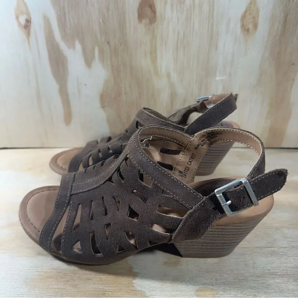 Boc Dixie Slingback Brown Sandals Women's Size 6